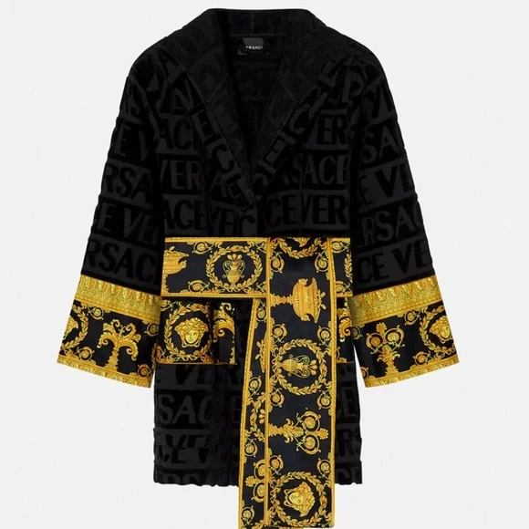Versace Baroque Short Robe SMALL NWOT